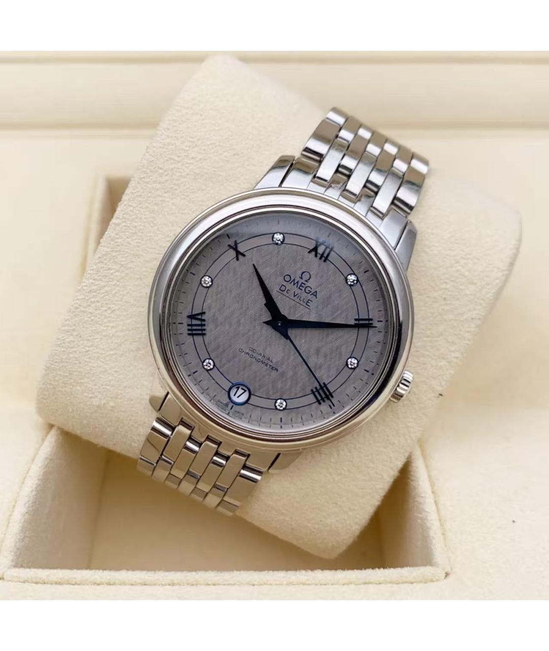 OMEGA Серебряные часы, фото 5