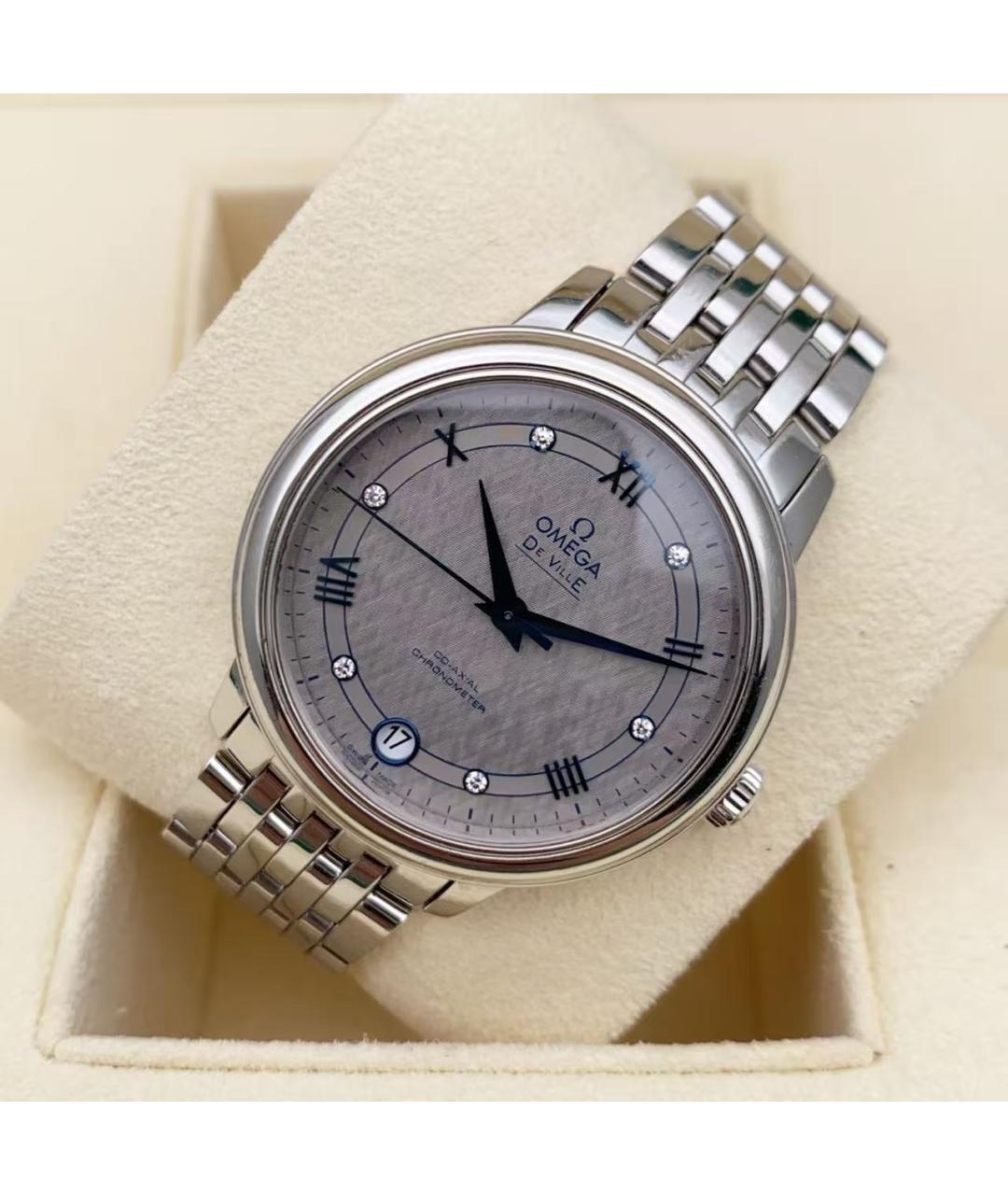 OMEGA Серебряные часы, фото 4
