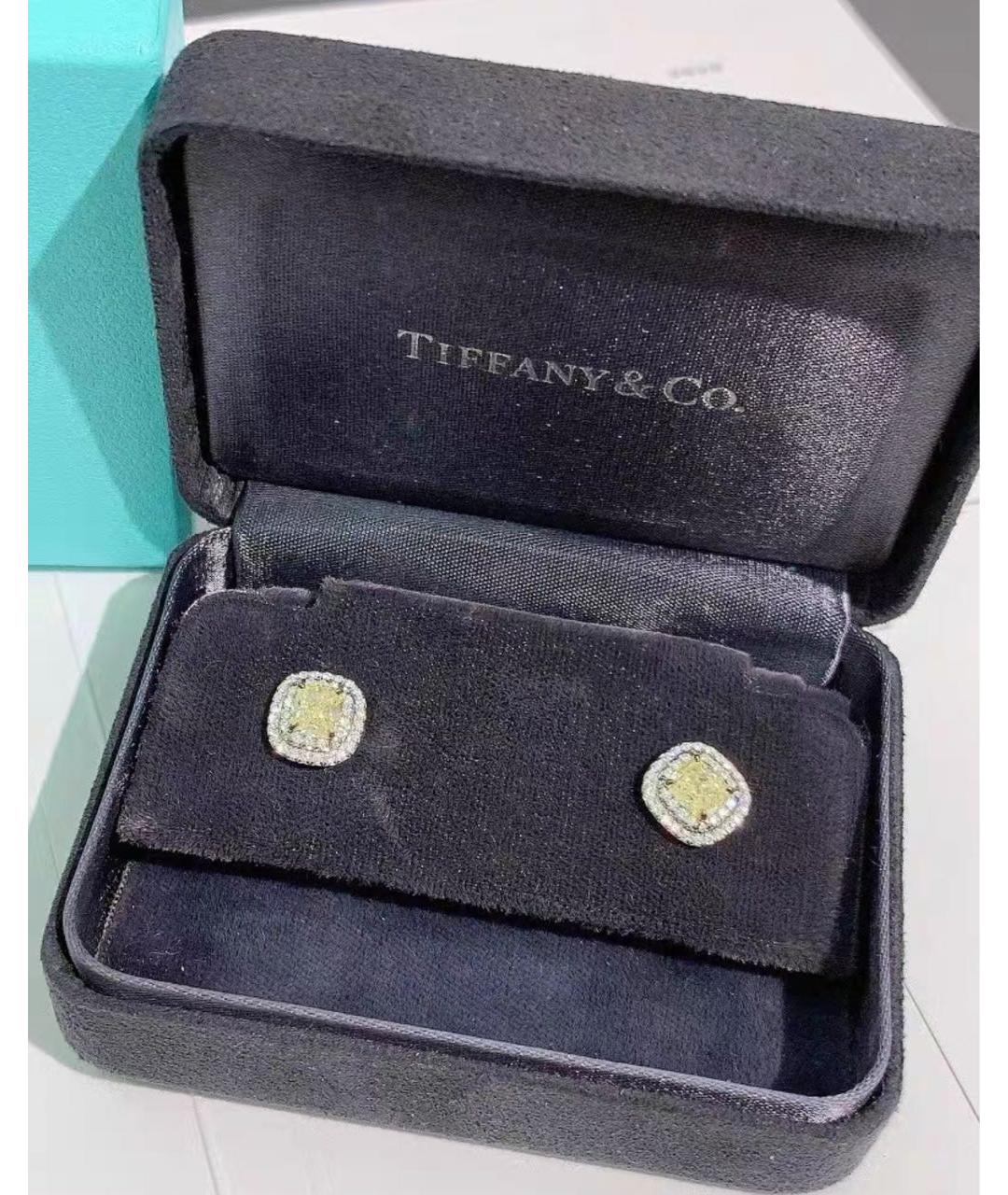 TIFFANY&CO Серебряные платиновые серьги, фото 4