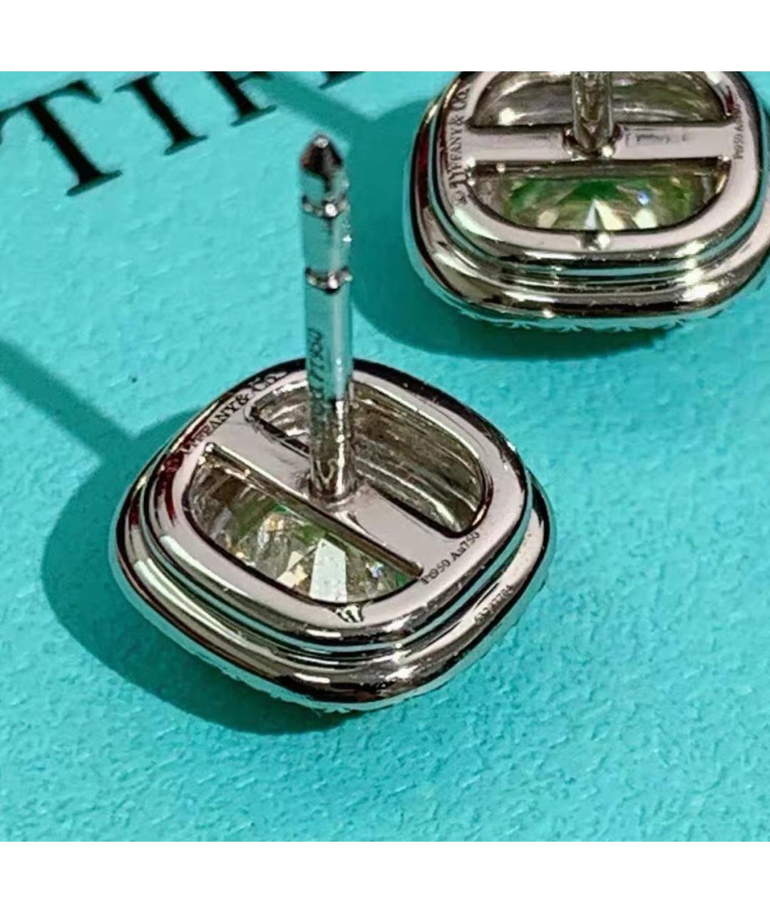 TIFFANY&CO Серебряные платиновые серьги, фото 3
