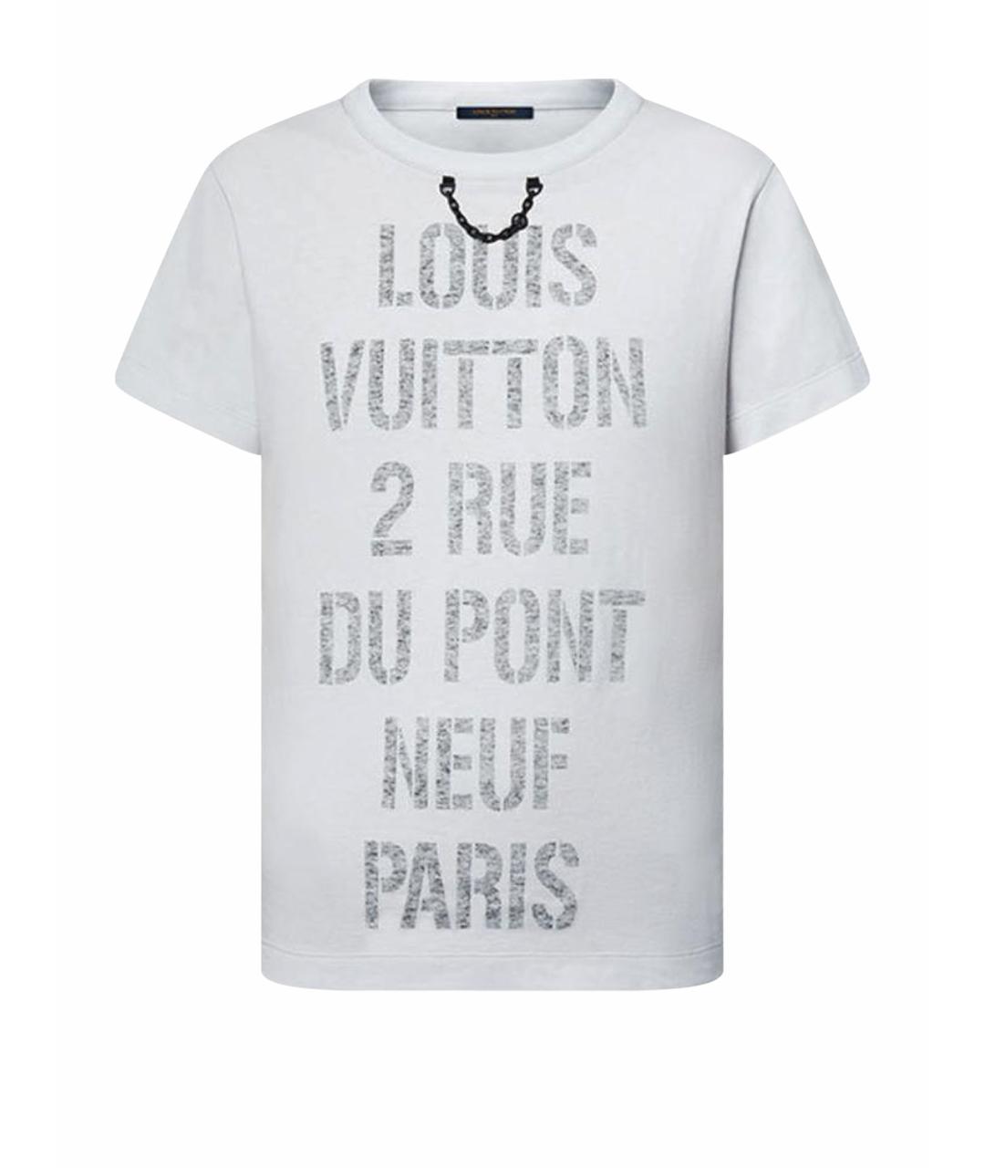 LOUIS VUITTON Серая хлопковая футболка, фото 1