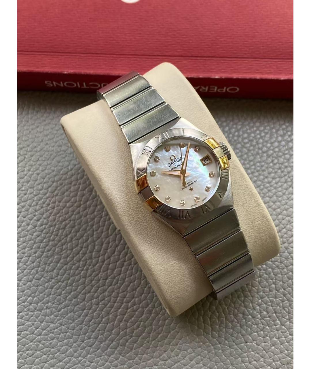 OMEGA Серебряные часы, фото 4
