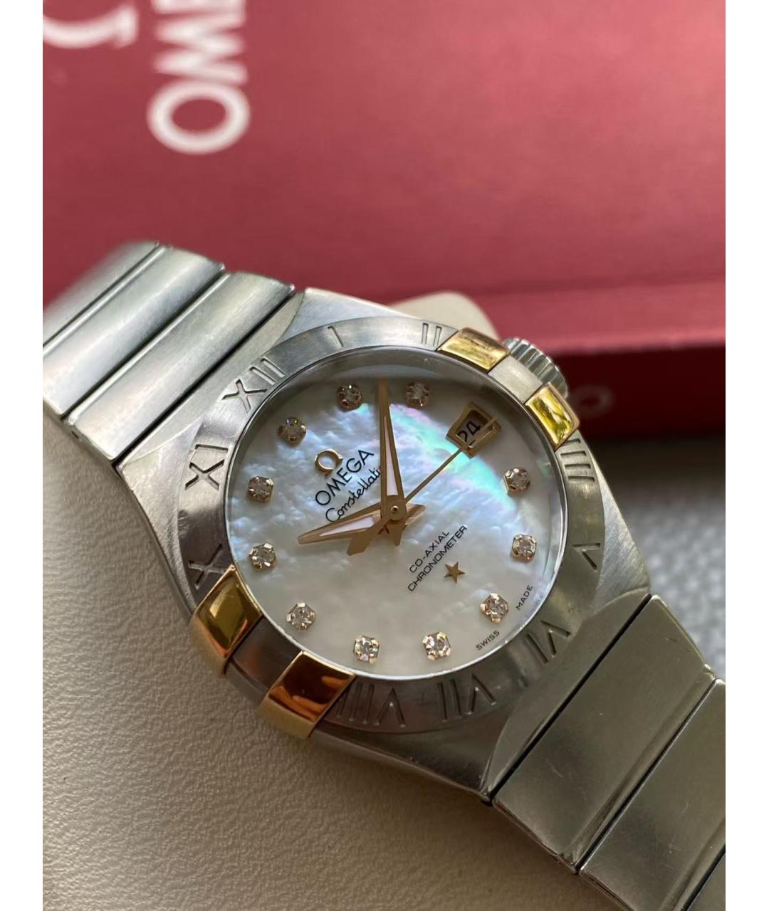 OMEGA Серебряные часы, фото 5