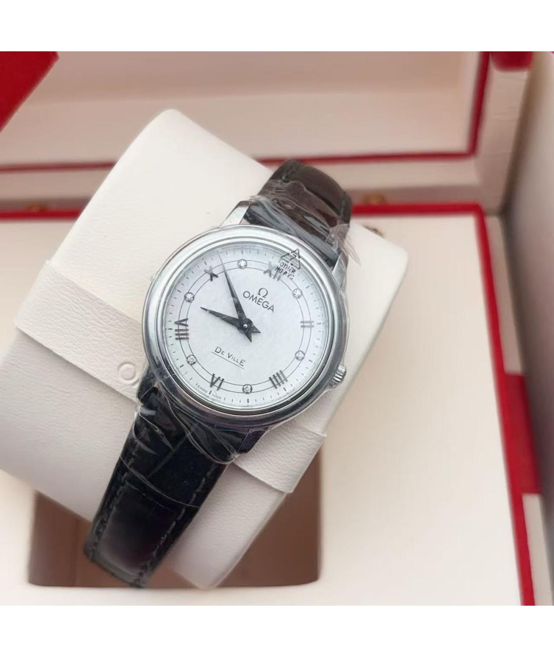 OMEGA Розовые часы, фото 4