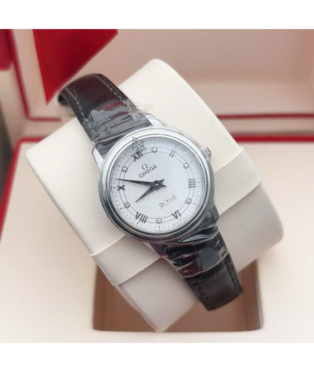 OMEGA Розовые часы, фото 3
