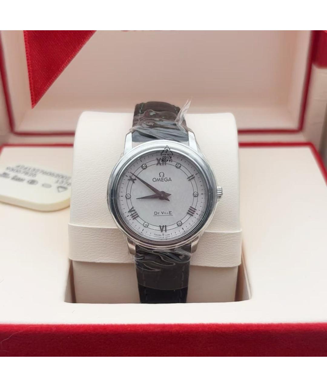 OMEGA Розовые часы, фото 2