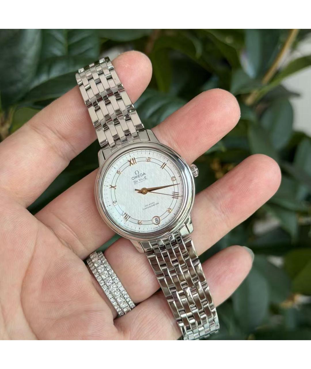 OMEGA Серебряные часы, фото 3