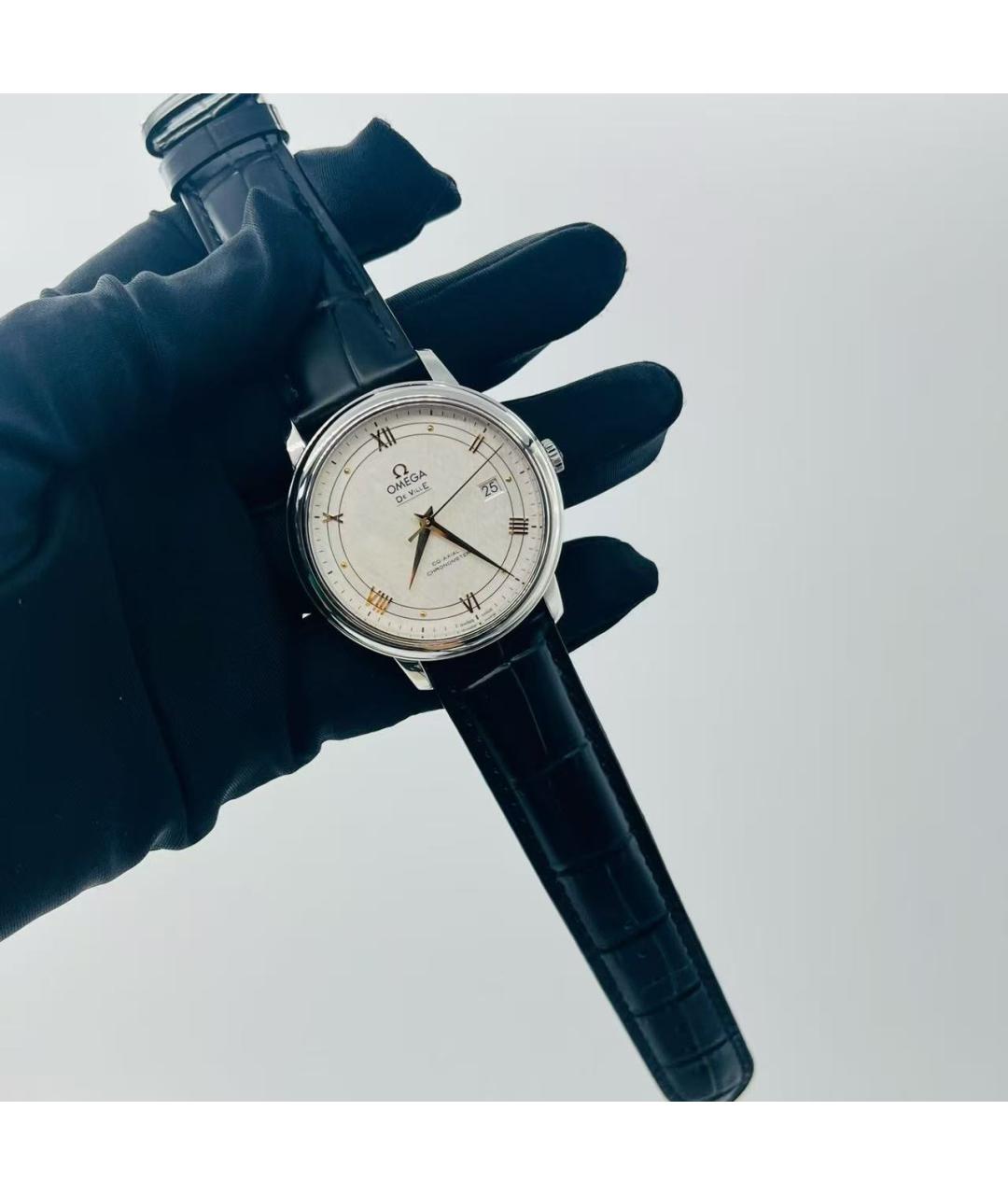 OMEGA Серебряные часы, фото 5