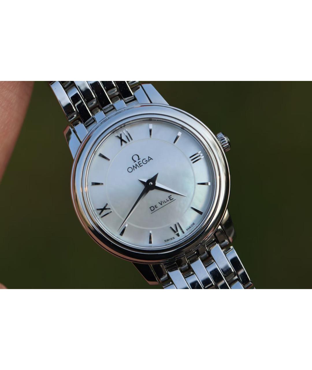 OMEGA Серебряные часы, фото 4
