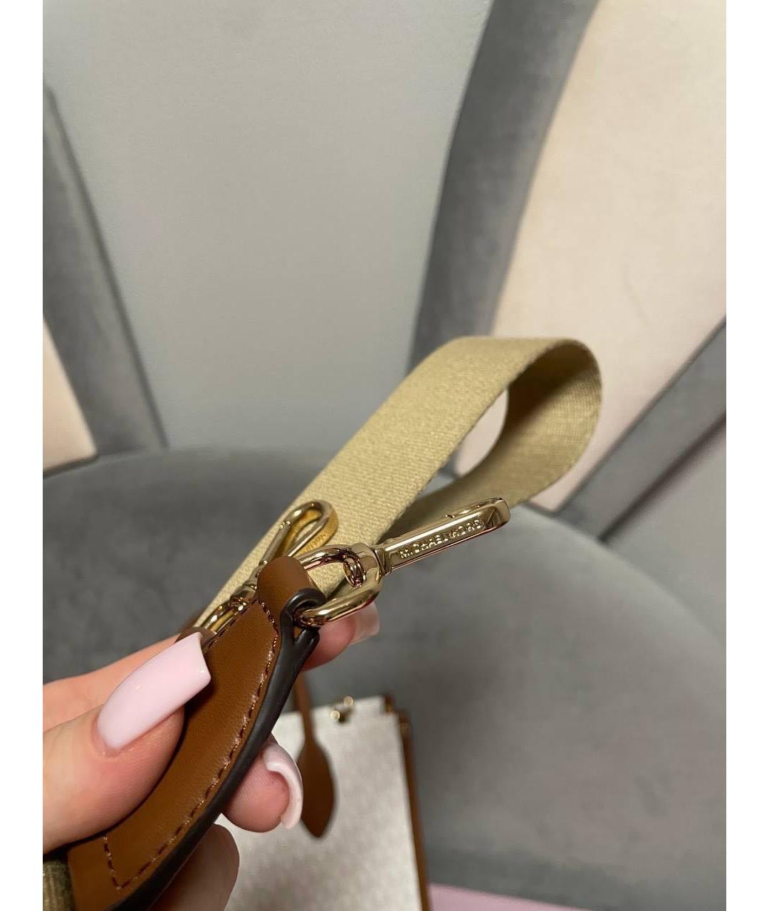 MICHAEL KORS Коричневая сумка с короткими ручками, фото 4