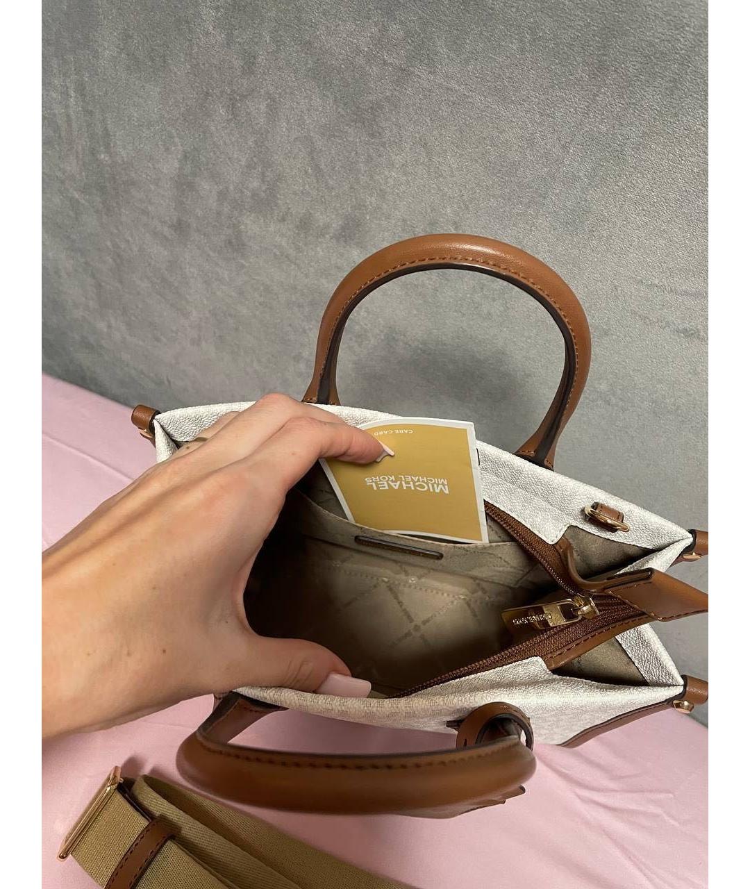 MICHAEL KORS Коричневая сумка с короткими ручками, фото 5