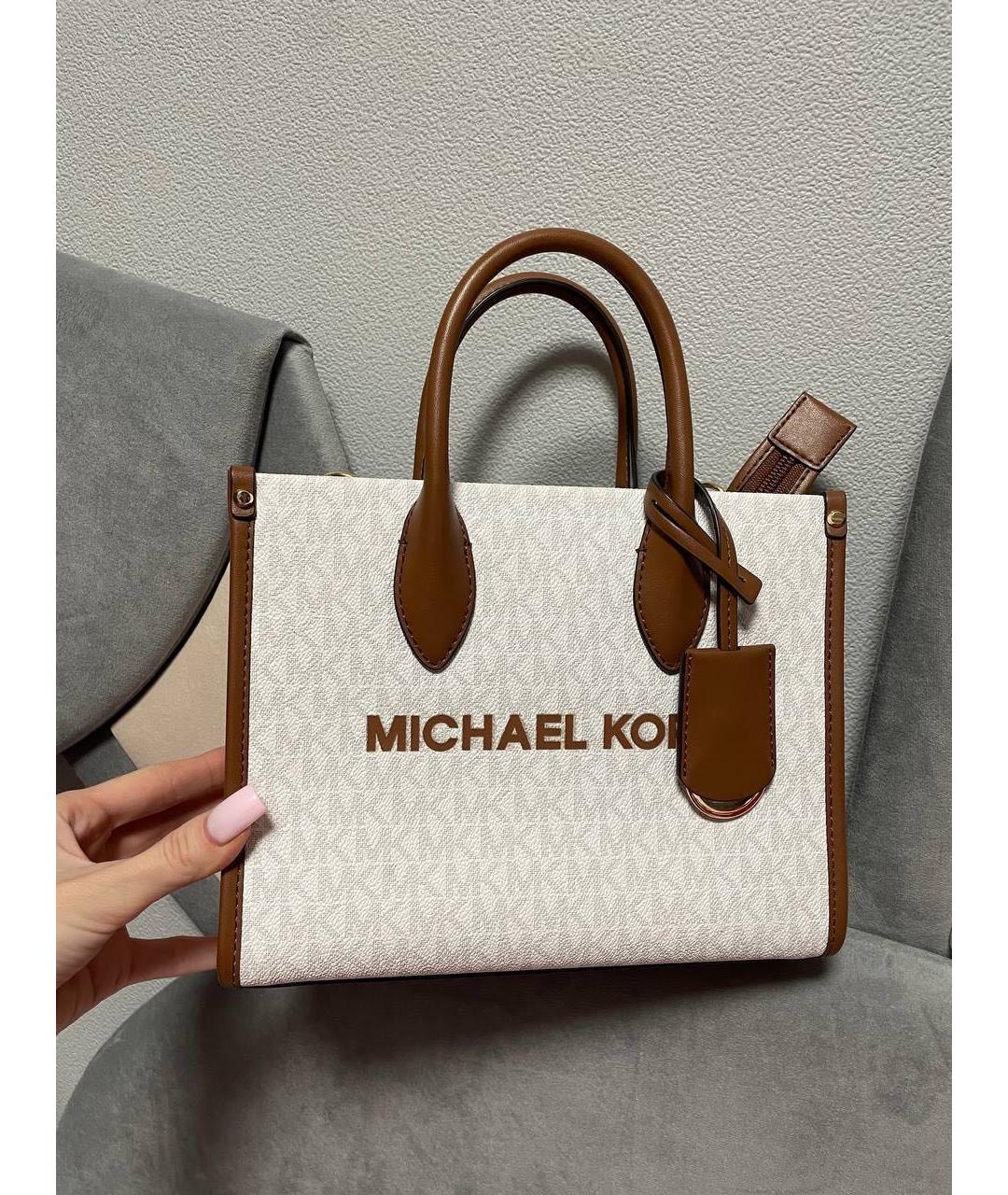 MICHAEL KORS Коричневая сумка с короткими ручками, фото 9