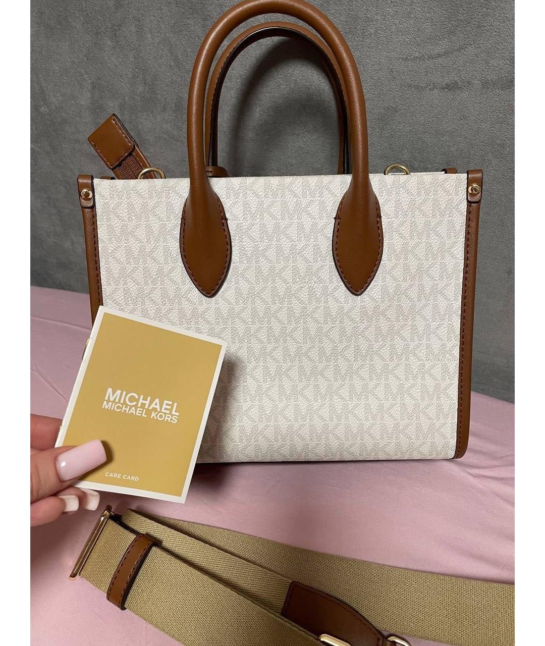 MICHAEL KORS Коричневая сумка с короткими ручками, фото 3
