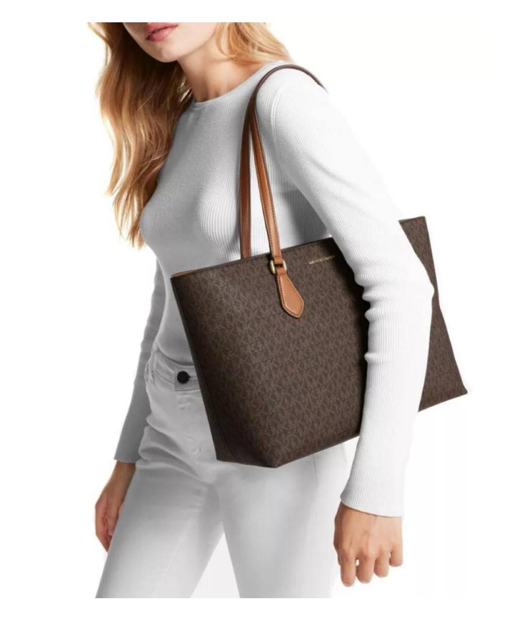 MICHAEL KORS Коричневая сумка тоут, фото 8