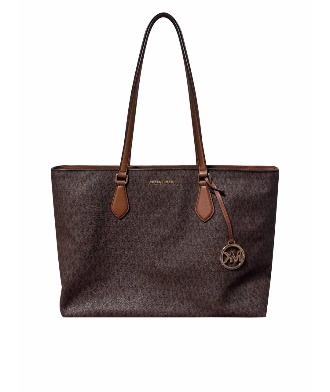 MICHAEL KORS Коричневая сумка тоут, фото 1