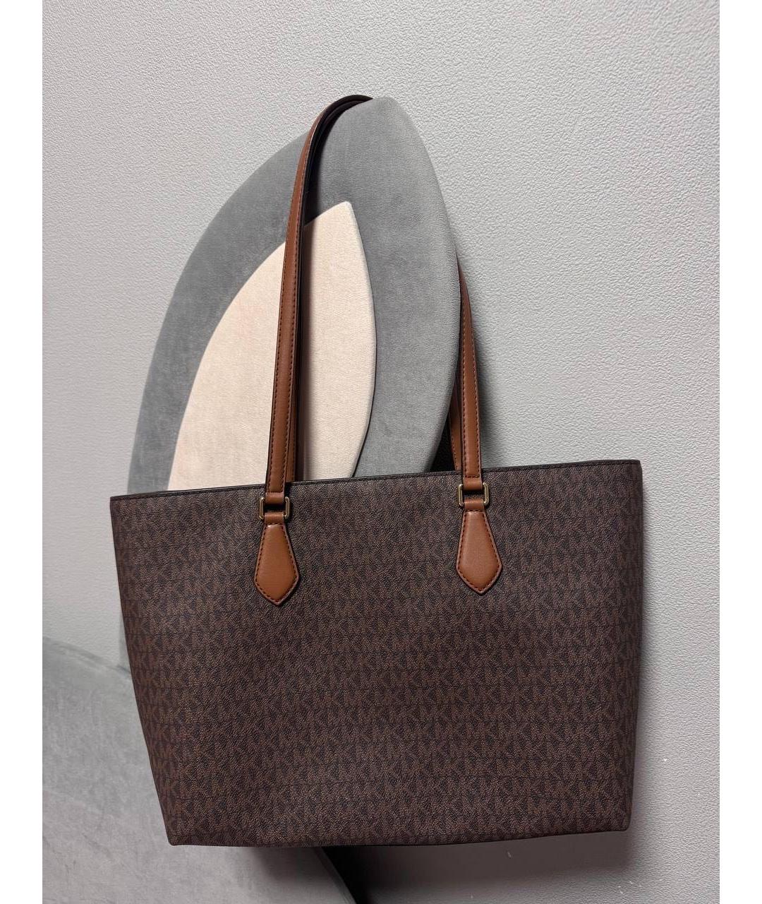 MICHAEL KORS Коричневая сумка тоут, фото 4