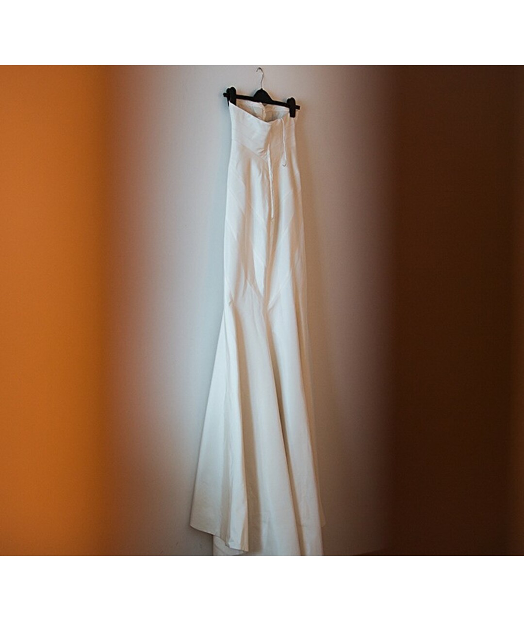 ZAC POSEN Белое шелковое свадебное платье, фото 2