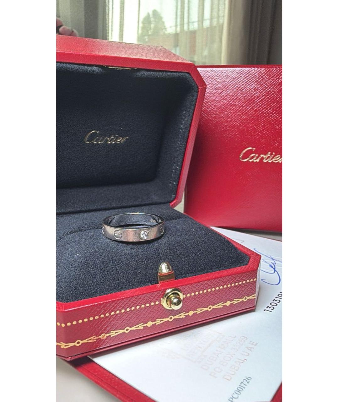 CARTIER Бежевое кольцо из белого золота, фото 3
