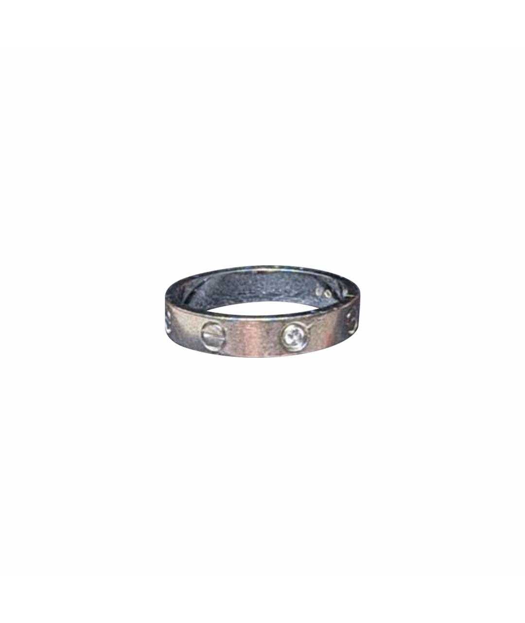 CARTIER Бежевое кольцо из белого золота, фото 1