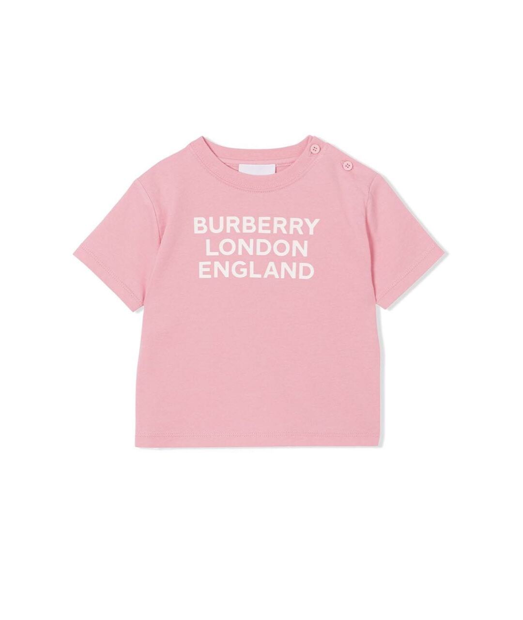 BURBERRY Розовый хлопковый футболка / топ, фото 1
