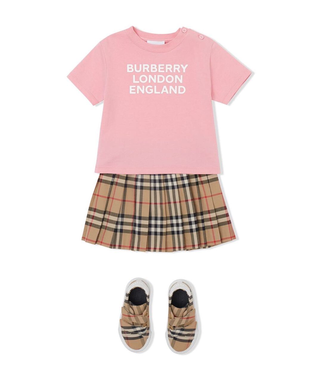 BURBERRY Розовый хлопковый футболка / топ, фото 3