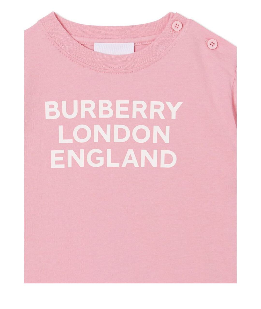 BURBERRY Розовый хлопковый футболка / топ, фото 4