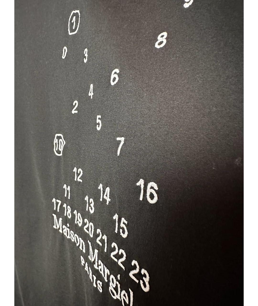 MAISON MARGIELA Черная хлопковая футболка, фото 8