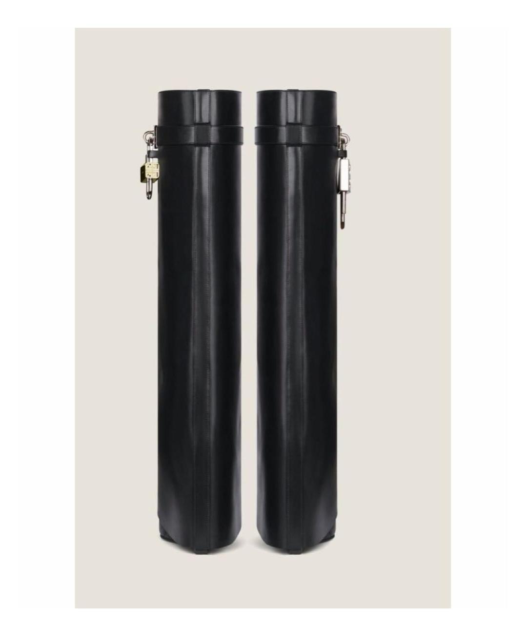 GIVENCHY Черные кожаные сапоги, фото 2