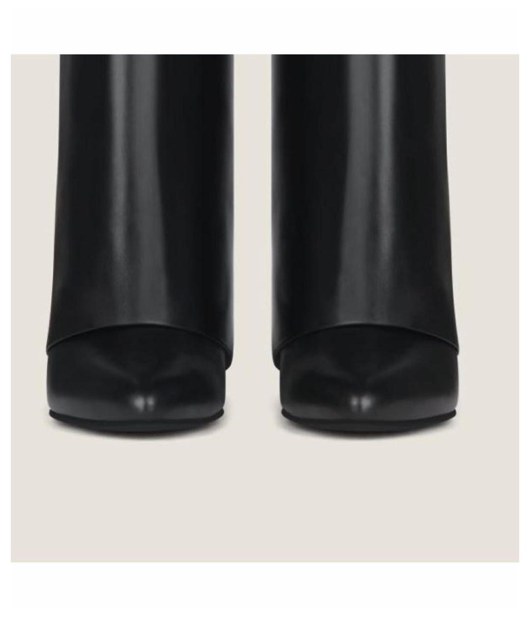 GIVENCHY Черные кожаные сапоги, фото 3