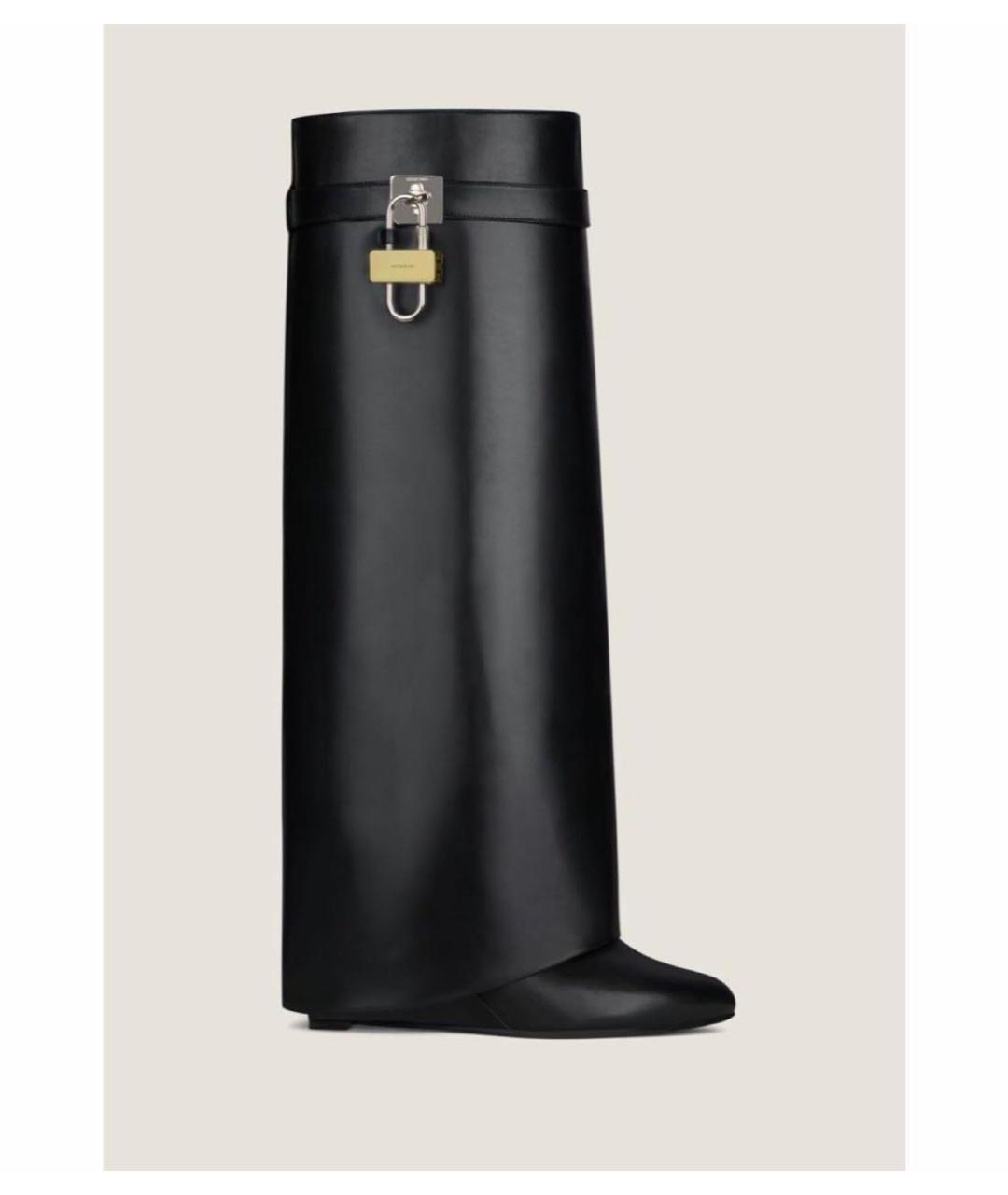 GIVENCHY Черные кожаные сапоги, фото 4