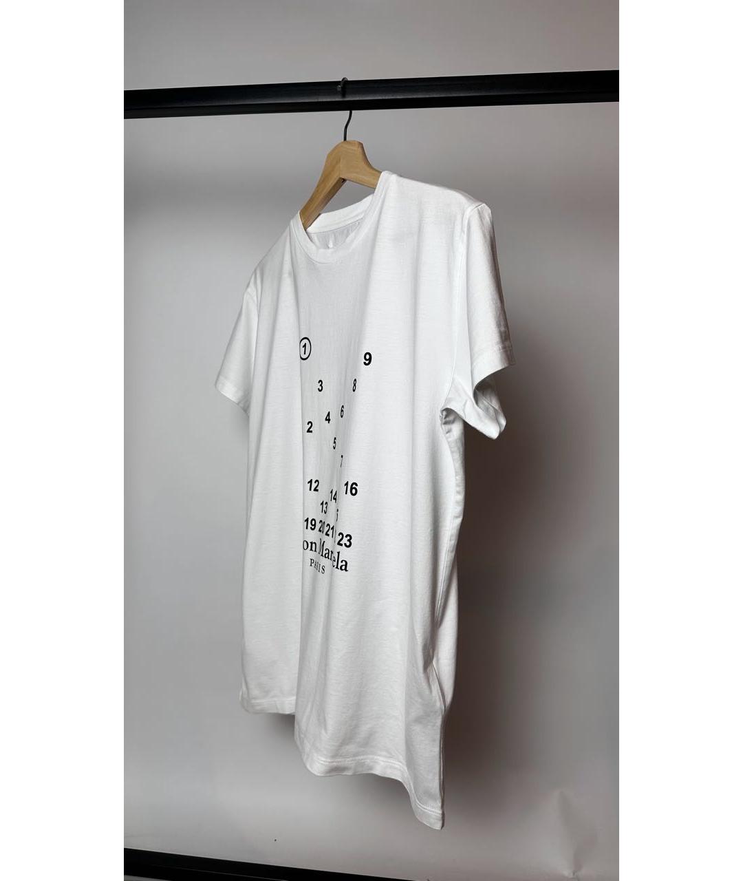 MAISON MARGIELA Белая хлопковая футболка, фото 4