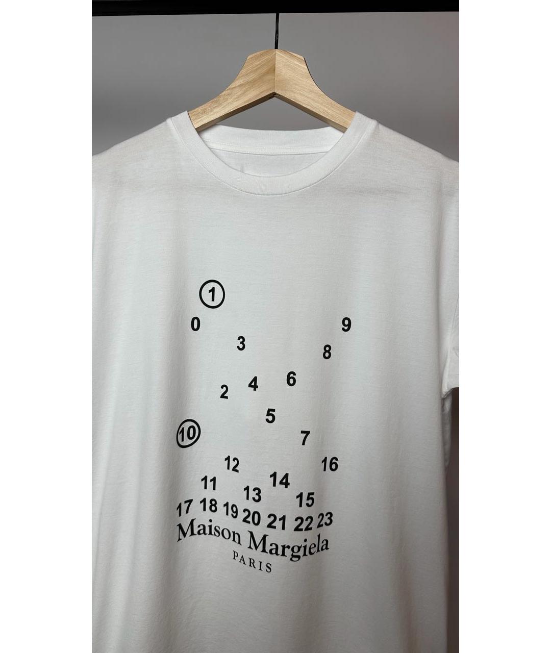 MAISON MARGIELA Белая хлопковая футболка, фото 2