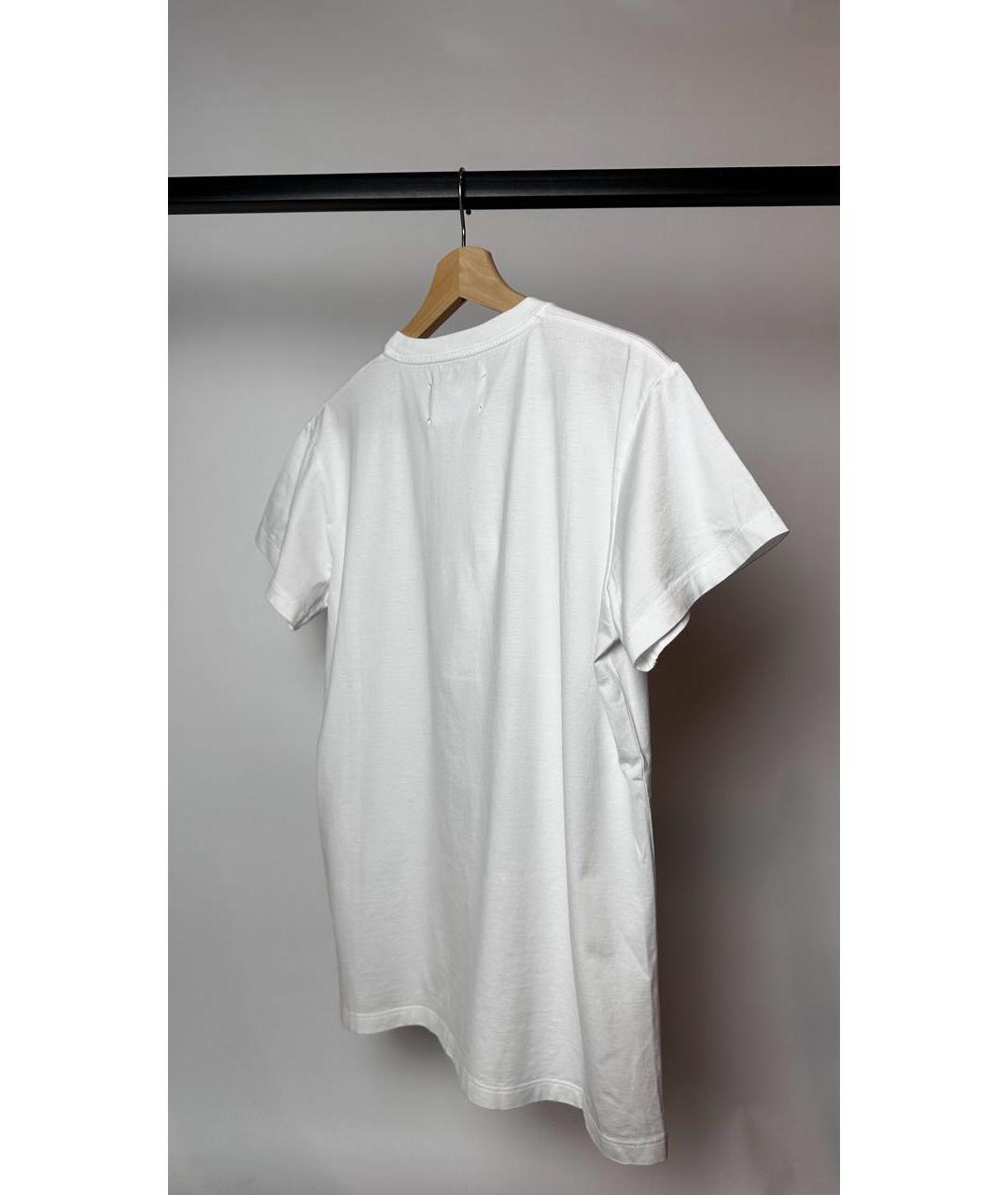 MAISON MARGIELA Белая хлопковая футболка, фото 8
