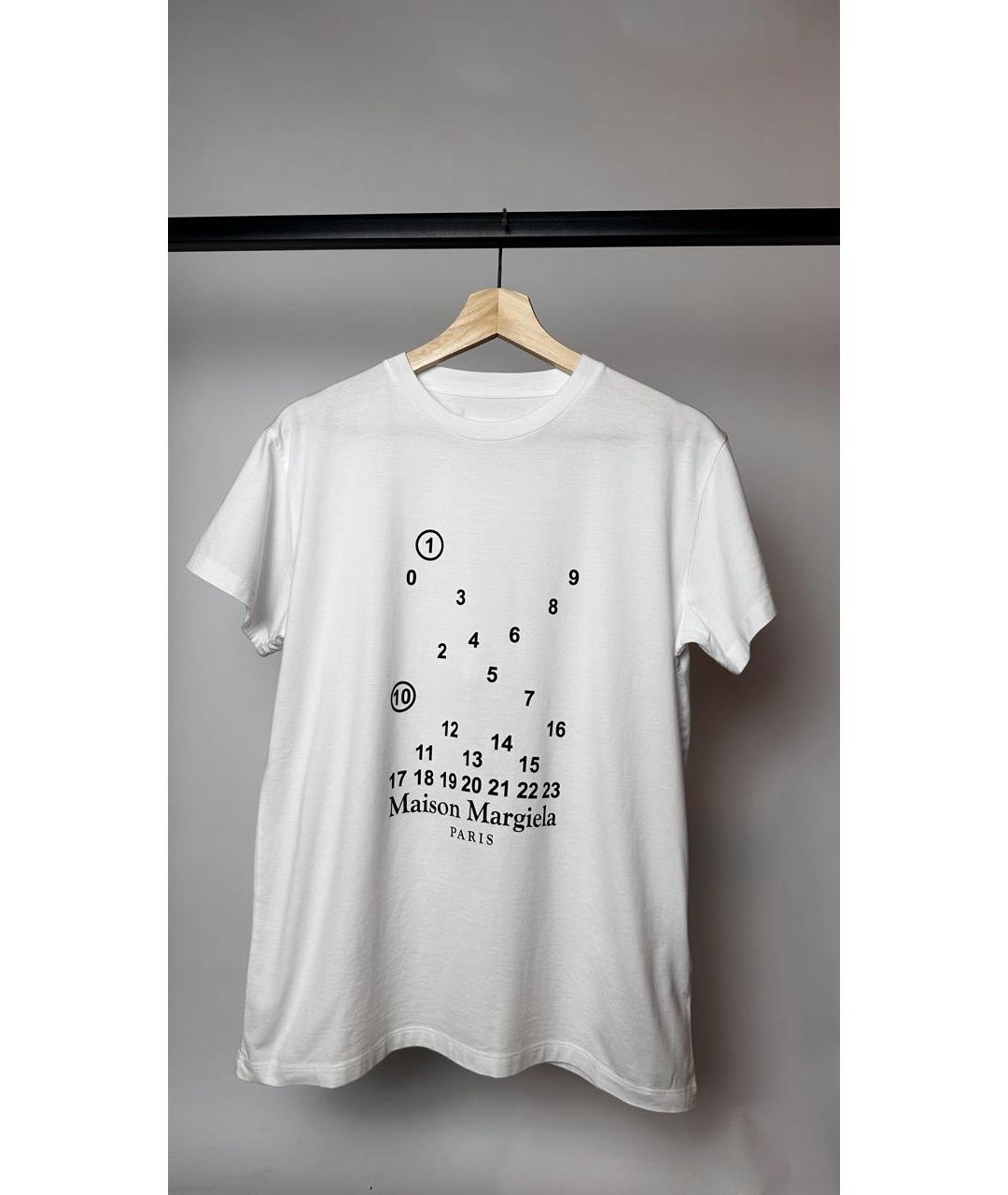 MAISON MARGIELA Белая хлопковая футболка, фото 9
