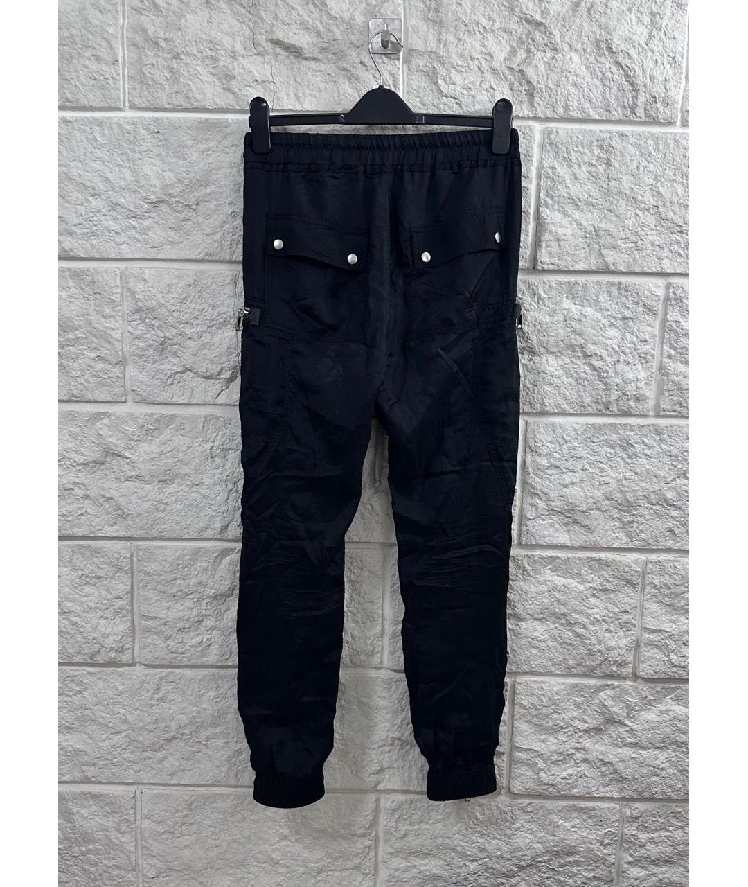 RICK OWENS Черные прямые брюки, фото 3