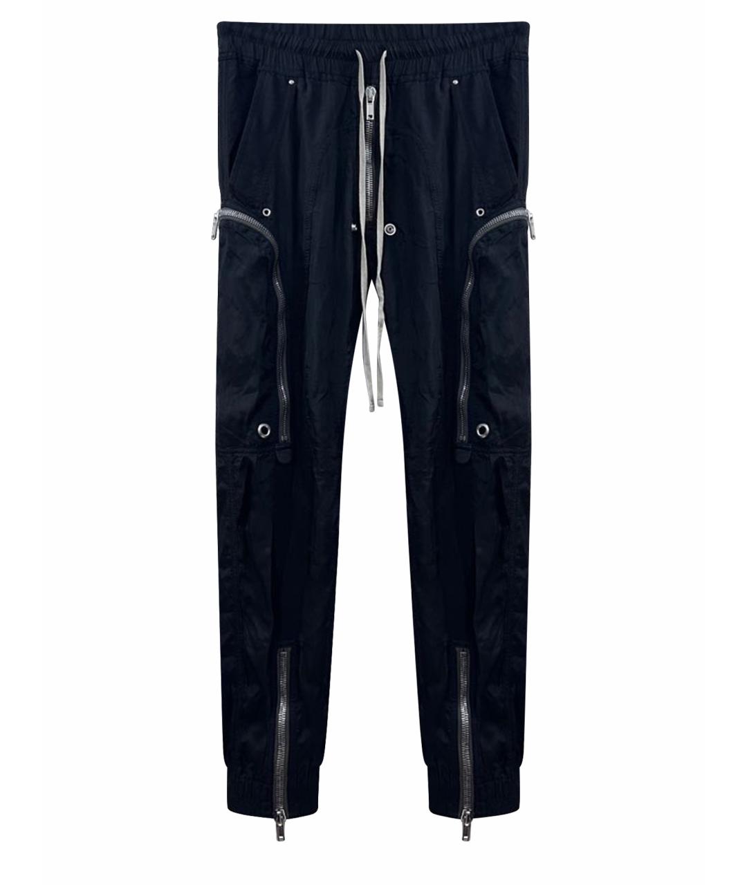 RICK OWENS Черные прямые брюки, фото 1