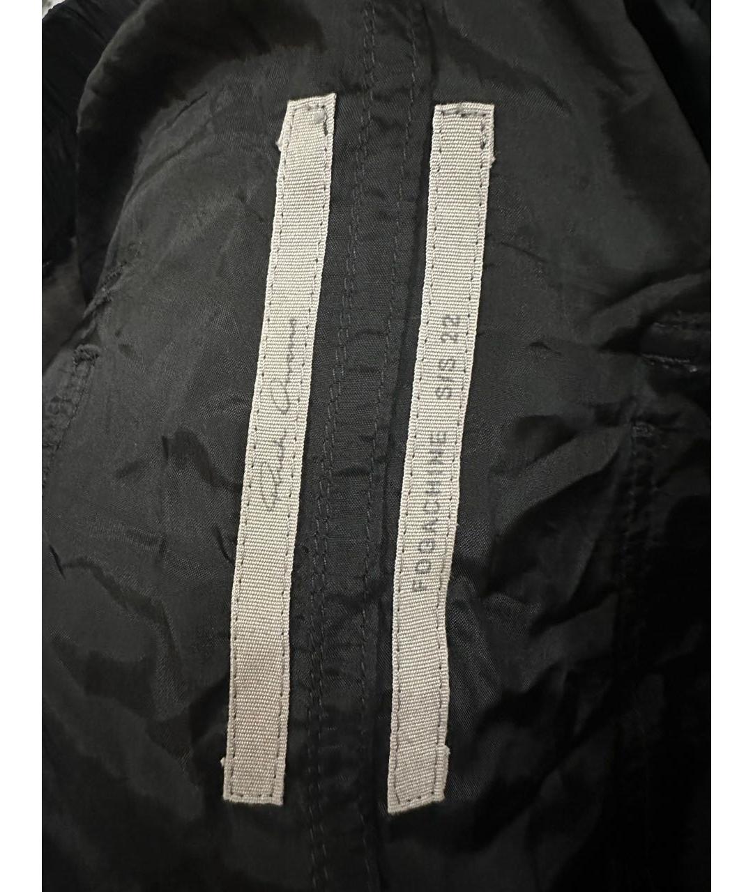 RICK OWENS Черные прямые брюки, фото 4