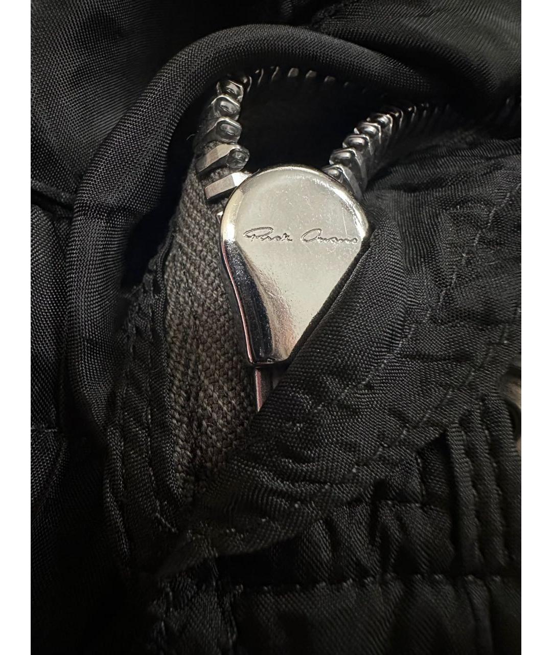 RICK OWENS Черные прямые брюки, фото 6