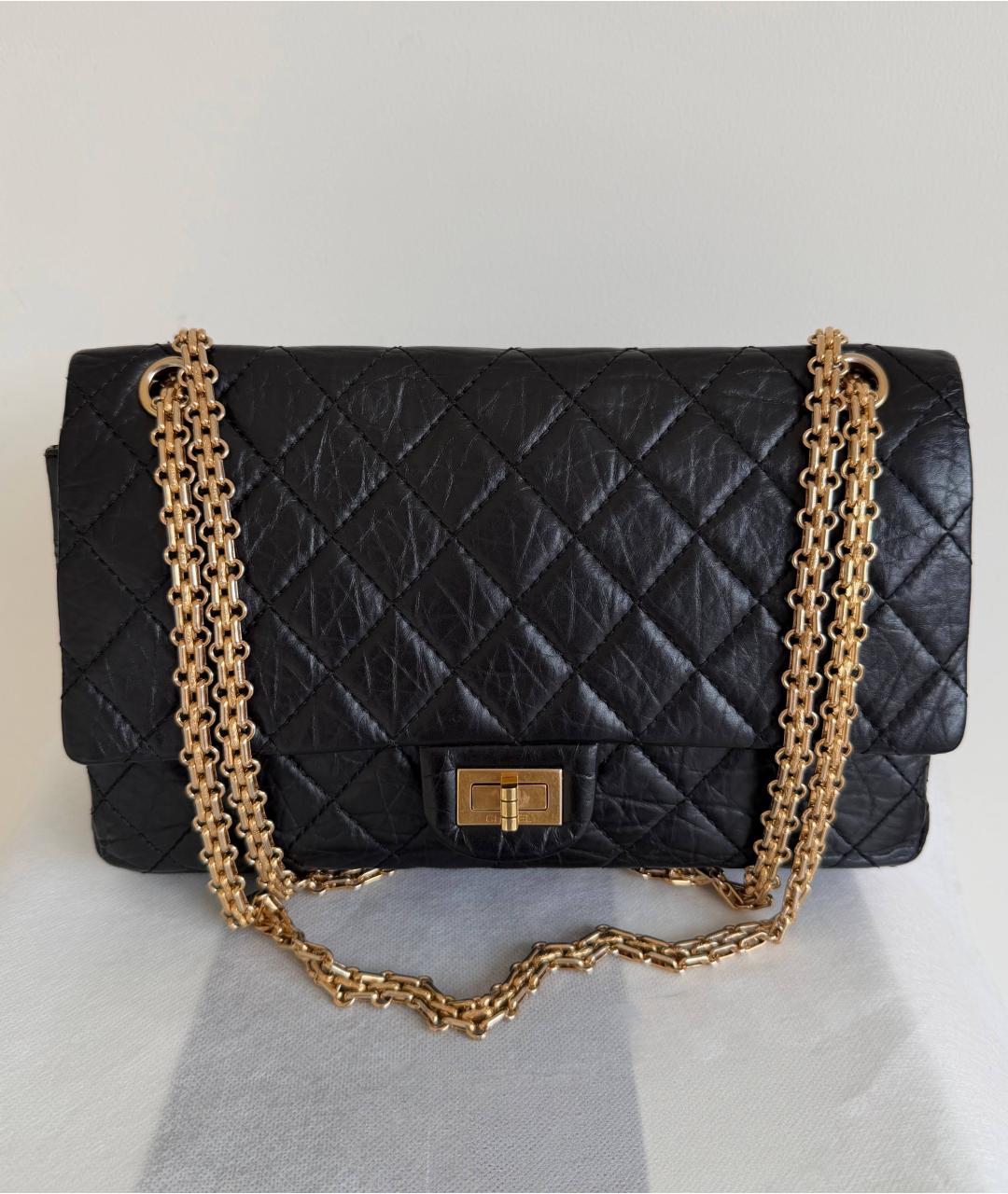 CHANEL Черная кожаная сумка через плечо, фото 8