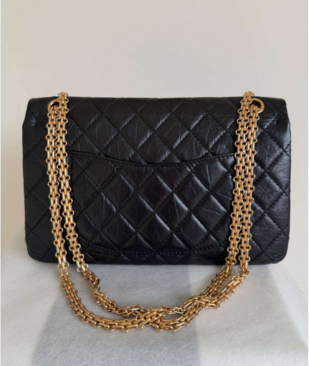 CHANEL Черная кожаная сумка через плечо, фото 3