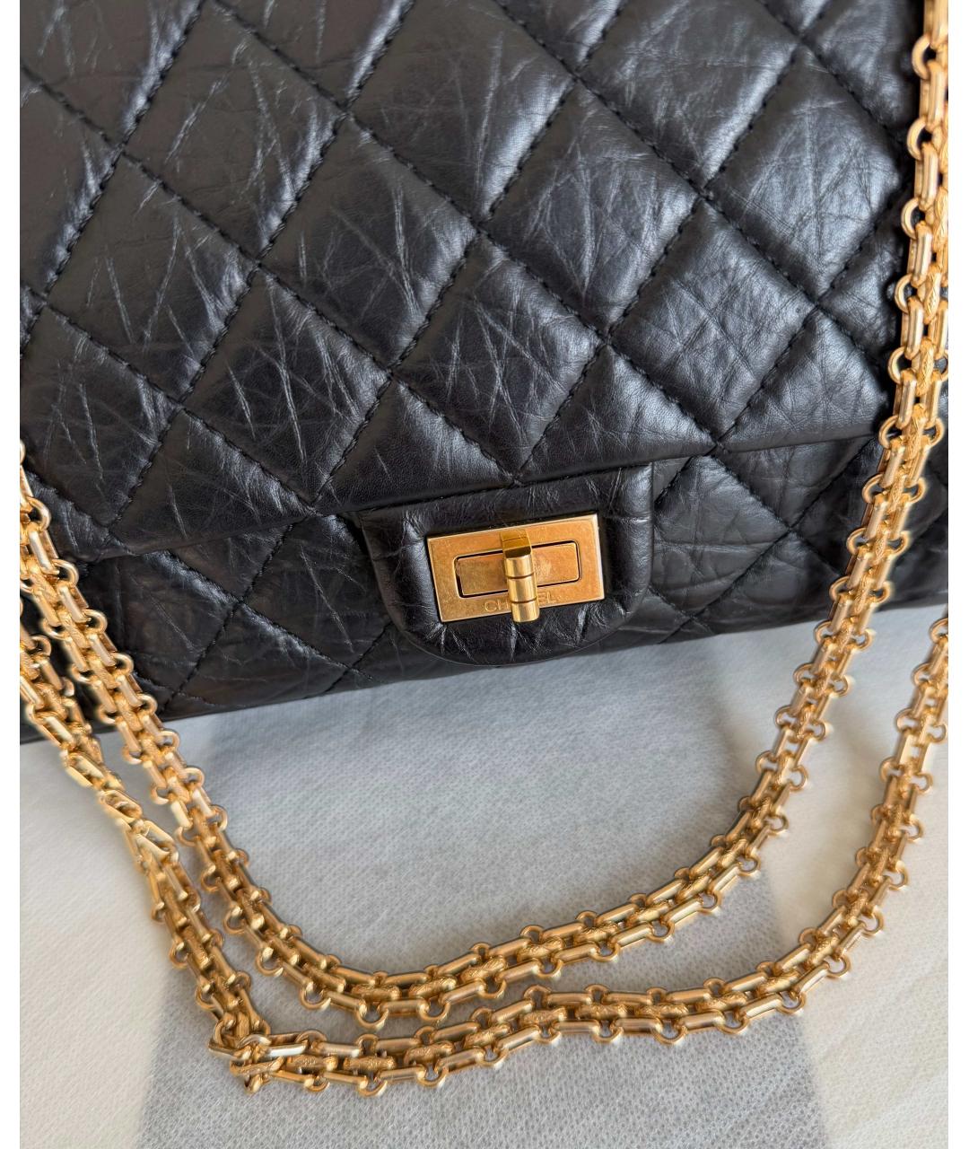 CHANEL Черная кожаная сумка через плечо, фото 4