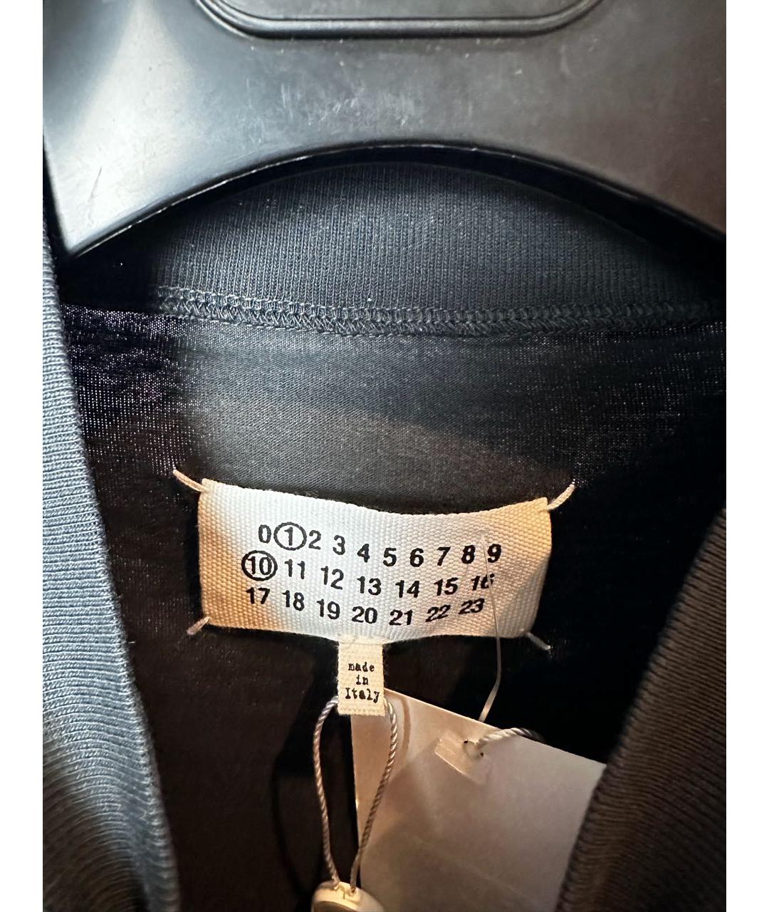 MAISON MARGIELA Черная хлопковая футболка, фото 3