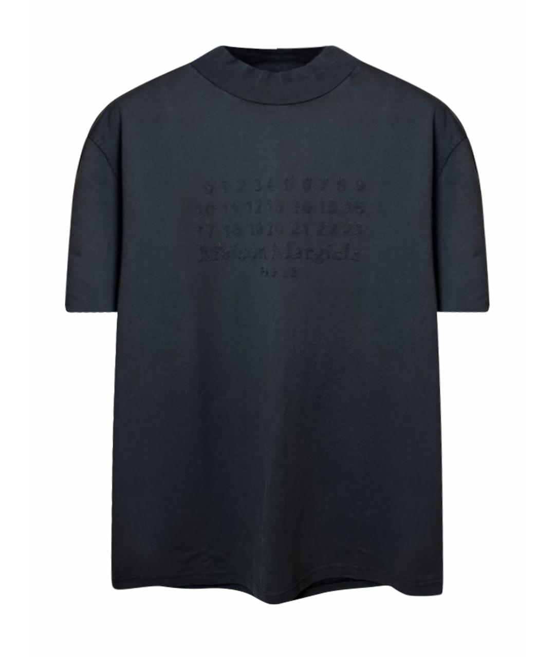 MAISON MARGIELA Черная хлопковая футболка, фото 1