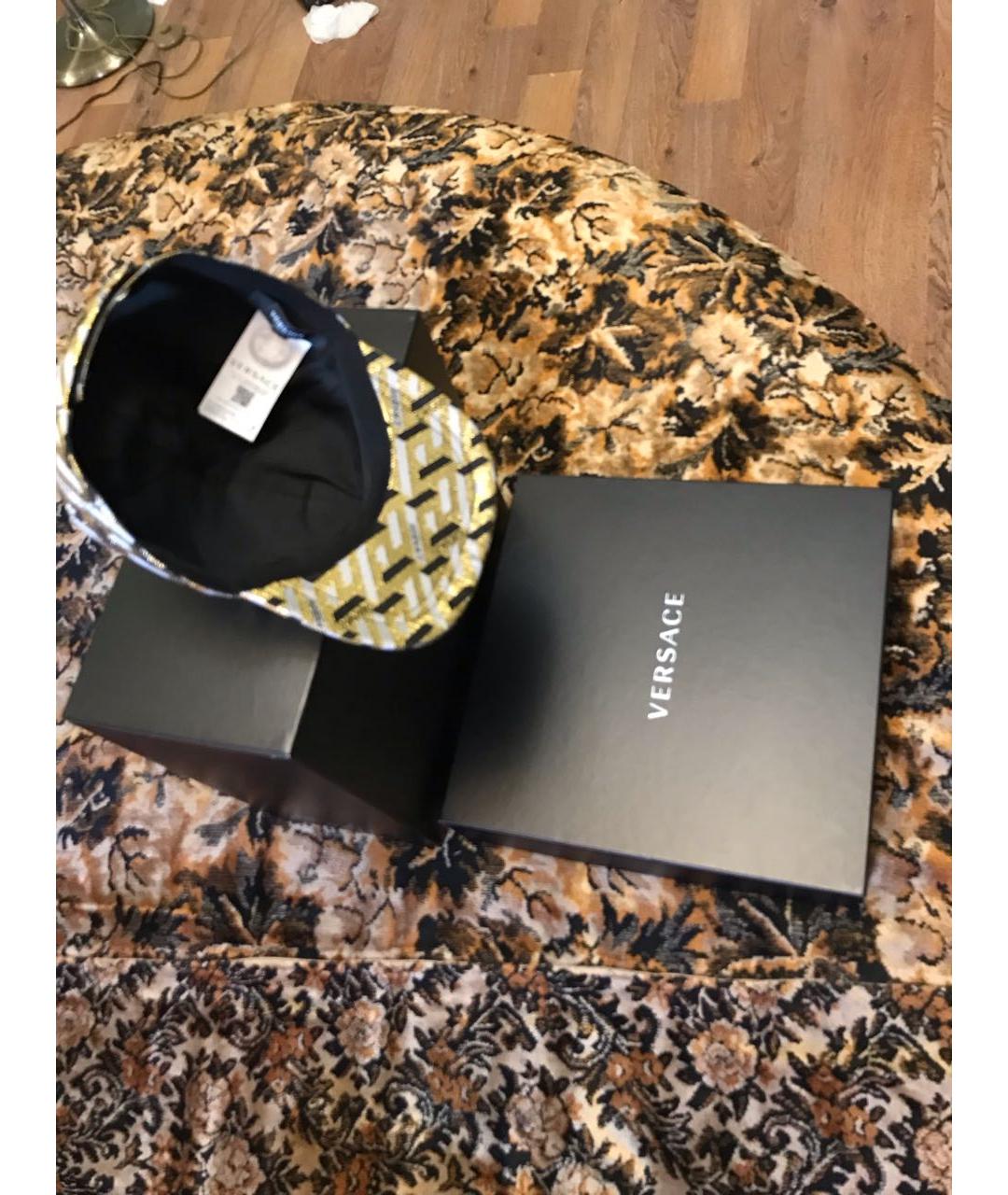 VERSACE Золотая синтетическая кепка, фото 3