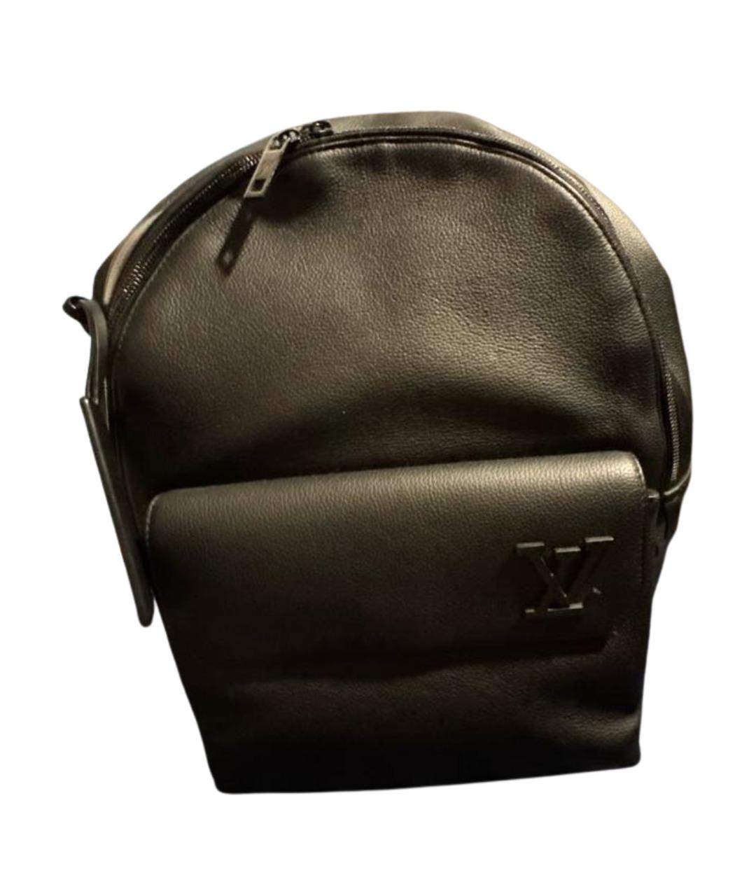 LOUIS VUITTON Черный кожаный рюкзак, фото 1