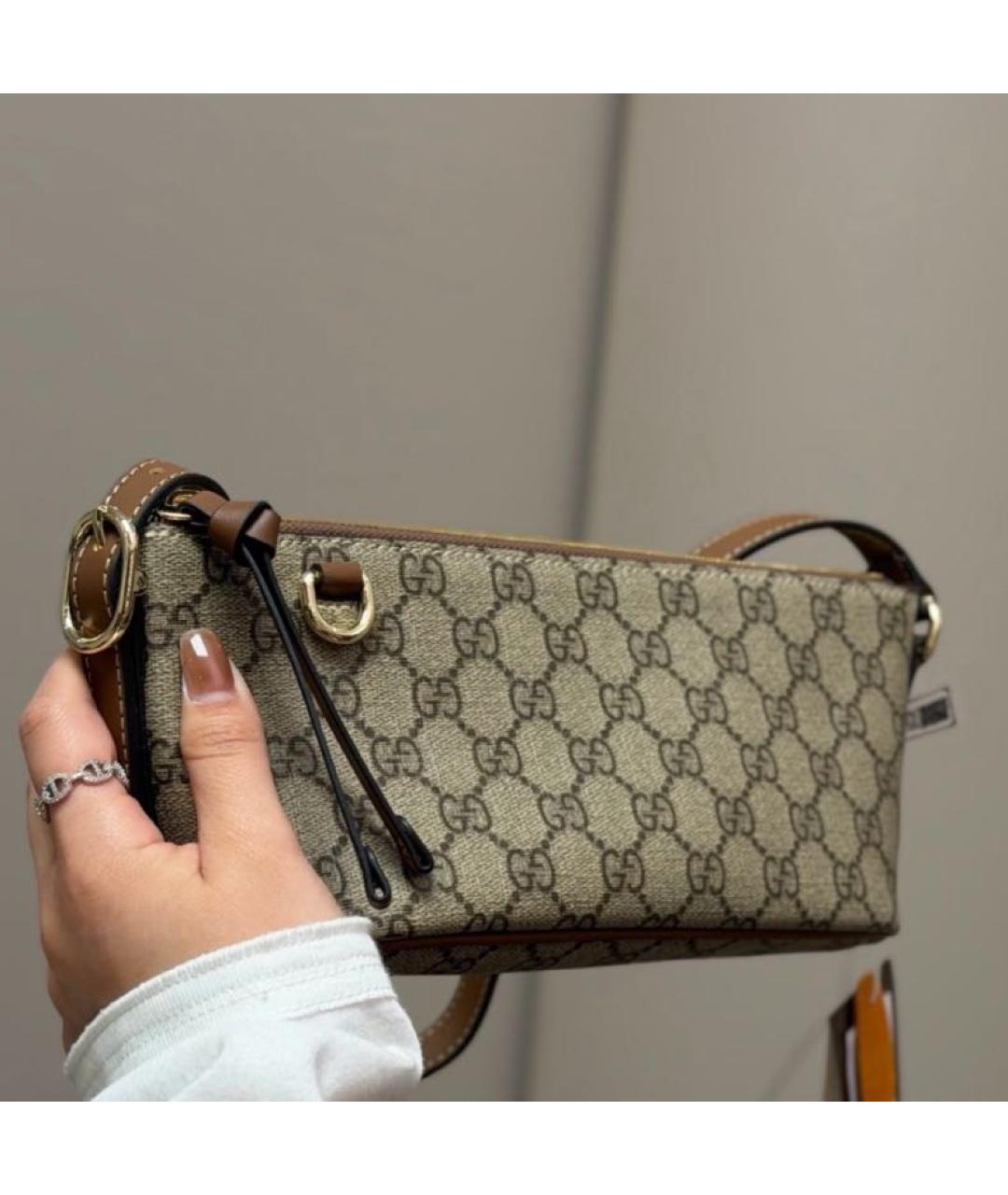 GUCCI Коричневая сумка через плечо, фото 6