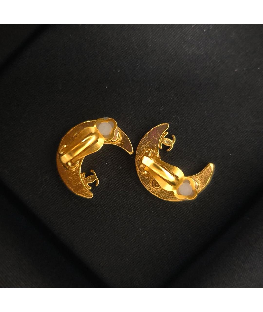 CHANEL Золотые серьги, фото 2