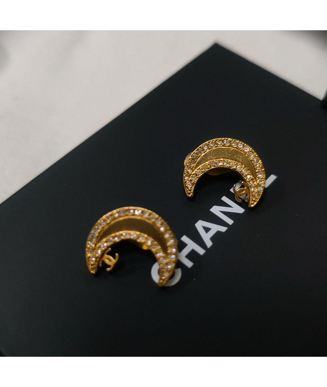 CHANEL Золотые серьги, фото 7