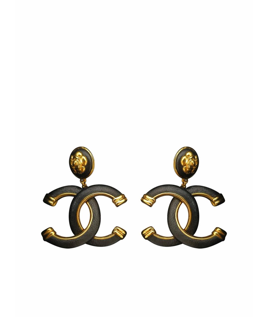 CHANEL Золотые серьги, фото 1