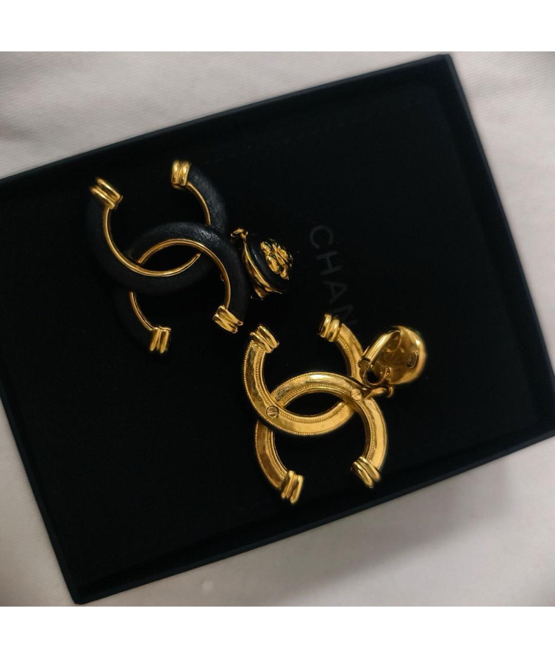 CHANEL Золотые серьги, фото 4